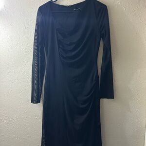 Maggy London Elegant Black Long Sleeve Dress